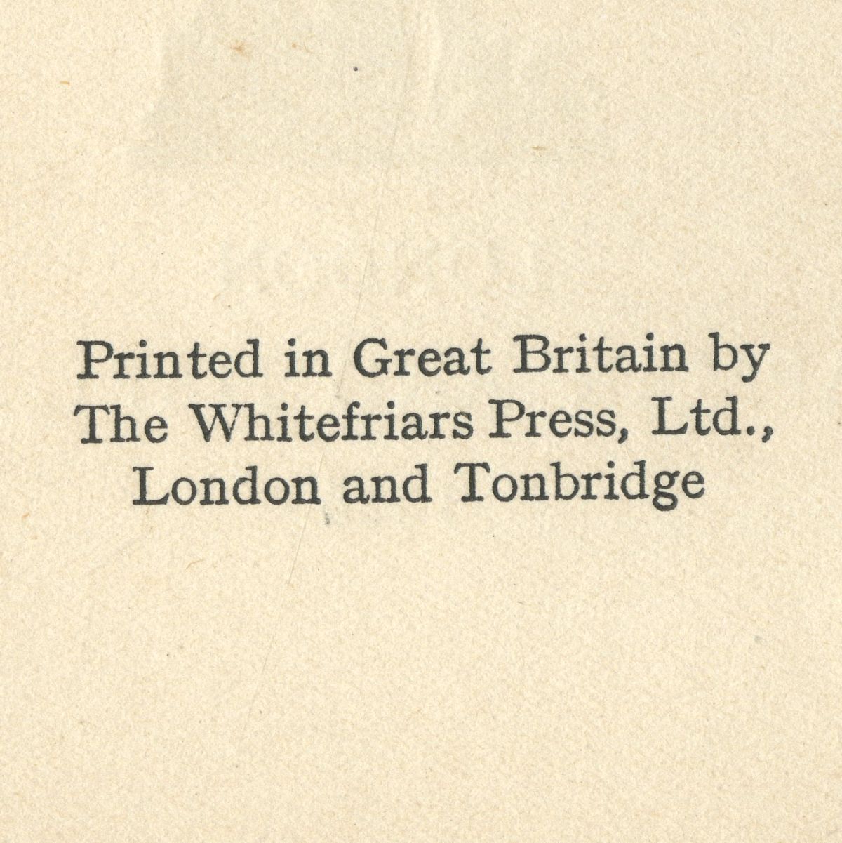 『BIRDS IN ENGLAND』（1926年、CHAPMAN AND HALL）の刊記